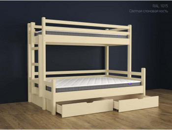 Двухъярусная детская кровать Орленок с 2 ящиками