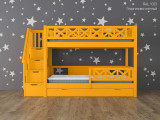Двухъярусная кровать Прованс с выкатным сп местом по цене от 100 850 ₽ , стиль скандинавский, классический, цвет желтый, оранжевый 3 | Детские кровати