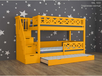 Двухъярусная кровать Прованс с выкатным сп местом