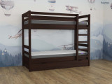 Двухъярусная кровать Тандем с 1 ящиком по цене от 46 967 ₽ , стиль скандинавский, классический, цвет коричневый 2 | Детские кровати