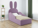 Детская кровать с ушками Банни с подъемным механизмом по цене от 44 333 ₽ , стиль скандинавский, современный, цвет фиолетовый 2 | Детские мягкие кровати
