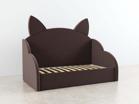 Детская кровать с ушками Бэкки с подъемным механизмом по цене от 48 000 ₽ , стиль скандинавский, современный, цвет коричневый 3 | Детские мягкие кровати