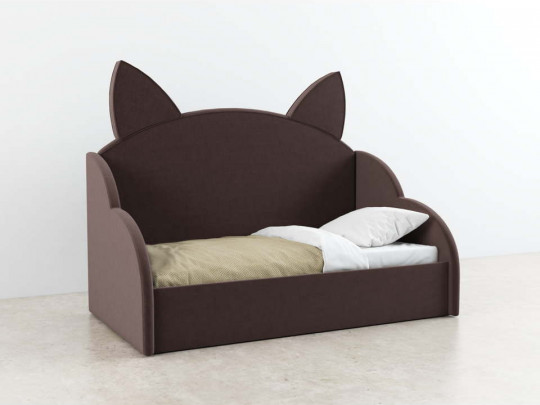 Детская кровать с ушками Бэкки с подъемным механизмом по цене от 48 000 ₽ , стиль скандинавский, современный, цвет коричневый 5 | Детские мягкие кровати