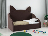 Детская кровать с ушками Бэкки с подъемным механизмом по цене от 48 000 ₽ , стиль скандинавский, современный, цвет коричневый 2 | Детские мягкие кровати