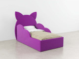 Детская кровать с ушками Китти с подъемным механизмом по цене от 42 000 ₽ , стиль скандинавский, современный, цвет розовый, сиреневый, фиолетовый 1 | Детские мягкие кровати