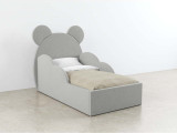 Детская кровать с ушками Миша с подъемным механизмом по цене от 42 000 ₽ , стиль скандинавский, современный, цвет серый, светло-серый 1 | Детские мягкие кровати