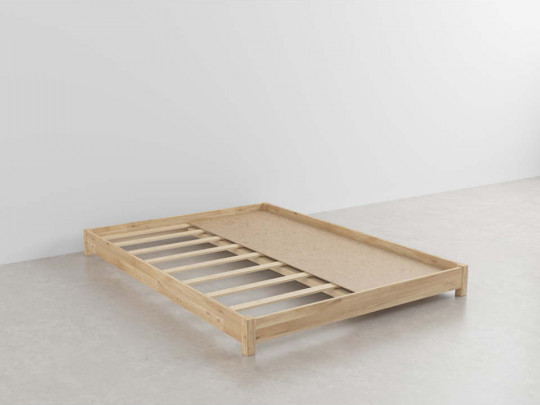 Кровать подиум Генрих 5 на ножках по цене от 17 450 ₽ , стиль современный, японский, минимализм, цвет коричневый 2 | Кровати