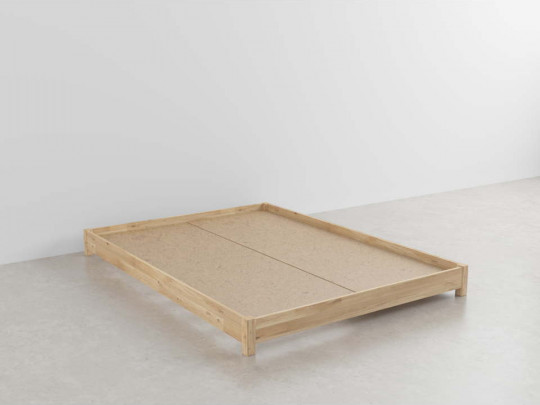 Кровать подиум Генрих 5 на ножках по цене от 17 450 ₽ , стиль современный, японский, минимализм, цвет коричневый 3 | Кровати