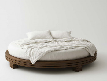 Кровать из массива дерева Нагоя без спинки