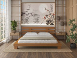 Кровать в японском стиле Нэру по цене от 32 333 ₽ , стиль современный, японский, цвет коричневый 1 | Кровати из массива дерева