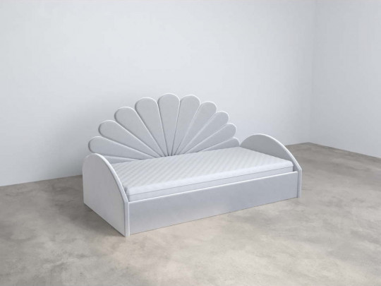 Шелл тахта 3 спинки по цене от 52 000 ₽ , стиль современный, цвет серый, светло-серый 1 | Тахты