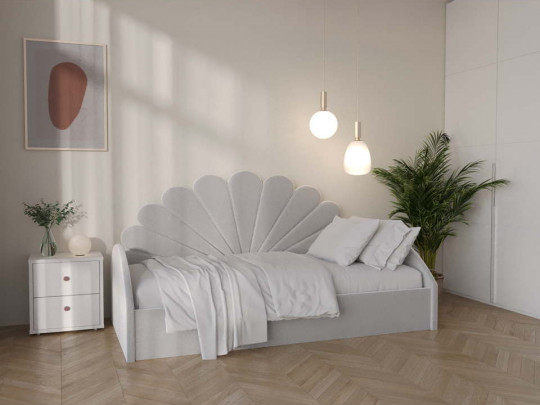 Шелл тахта 3 спинки SleepArt, стиль современный, цвет серый, светло-серый