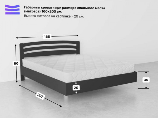 Парящая кровать Сиена по цене от 39 833 ₽ , стиль современный, цвет коричневый 5 | Парящие кровати
