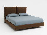 Парящая кровать Токио SleepArt, стиль лофт, современный, цвет коричневый
