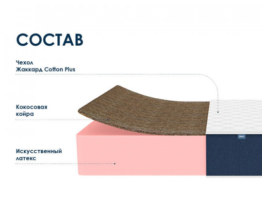 Матрас Димакс Практик 29 кокос по цене от 21 401 ₽ , высота, см 30 1 | Беспружинные матрасы