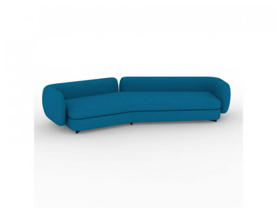 Диван угловой левый DreamStudio Джери по цене от 170 700 ₽ , высота, см 65, стиль современный, цвет синий 2 | Диваны