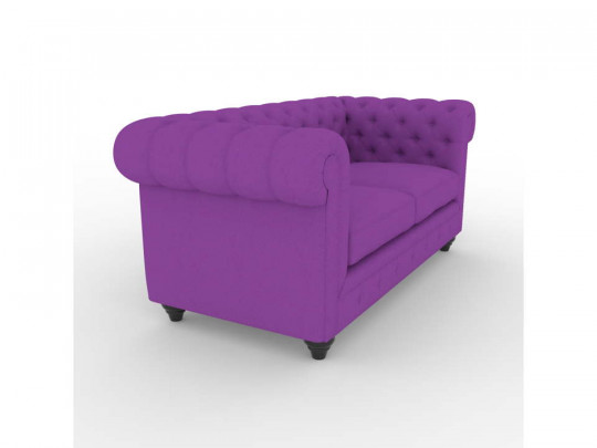 Диван двухместный DreamStudio Генри по цене от 86 900 ₽ , высота, см 75, стиль классика, цвет фиолетовый 4 | Диваны