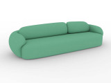 Диван с подушками DreamStudio Лео DreamStudio, высота, см 75, стиль современный, цвет зеленый