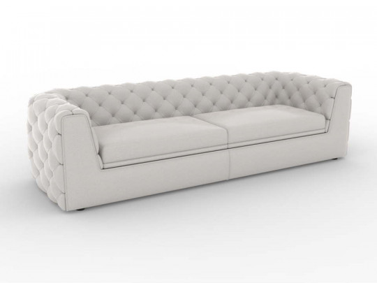 Диван DreamStudio Николас DreamStudio, высота, см 75, стиль классика, цвет светло-серый