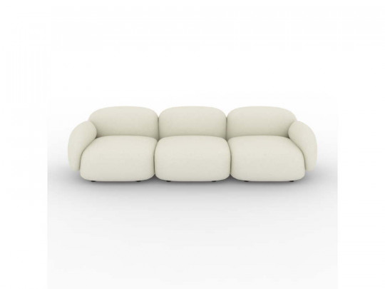 Диван трехместный DreamStudio Тим по цене от 139 300 ₽ , высота, см 75, стиль современный, цвет молочный 1 | Диваны