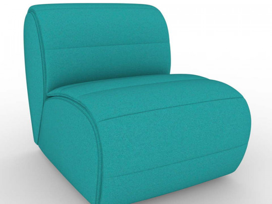 Кресло DreamStudio Итен DreamStudio, высота, см 77, стиль минимализм, цвет бирюзовый