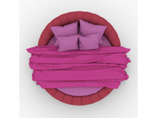 Круглая кровать DreamStudio Альбина по цене от 91 840 ₽ , стиль современный, цвет красный 4 | Круглые кровати