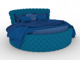 Круглая кровать DreamStudio Эмили DreamStudio, стиль современный, цвет синий