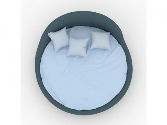 Круглая кровать DreamStudio Эшли по цене от 78 800 ₽ , стиль современный, цвет синий 5 | Круглые кровати