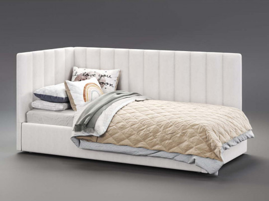 Кровать Galaxy Меркурий-3 с подъемным механизмом по цене от 23 250 ₽ , стиль современный, цвет белый 1 | Угловые кровати