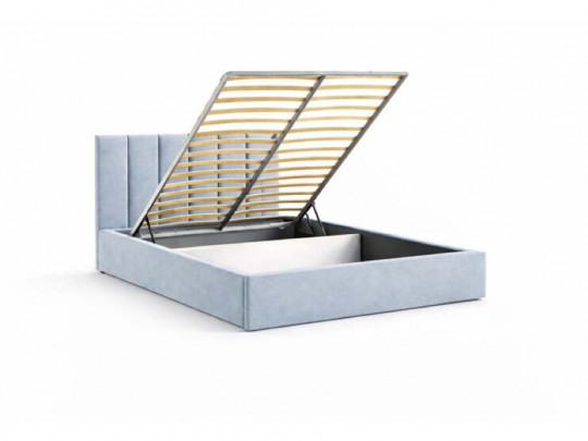 Кровать Galaxy Венера-3 с подъемным механизмом голубой по цене от 22 630 ₽ , стиль современный, цвет голубой 2 | Кровати
