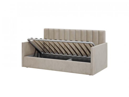 Кровать Galaxy Меркурий-4 с подъемным механизмом бежевый по цене от 23 250 ₽ , стиль современный, цвет бежевый 1 | Кровати с 3 спинками