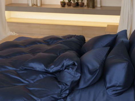 Простыня на резинке German Grass Brilliant Grass синяя German Grass, цвет синий