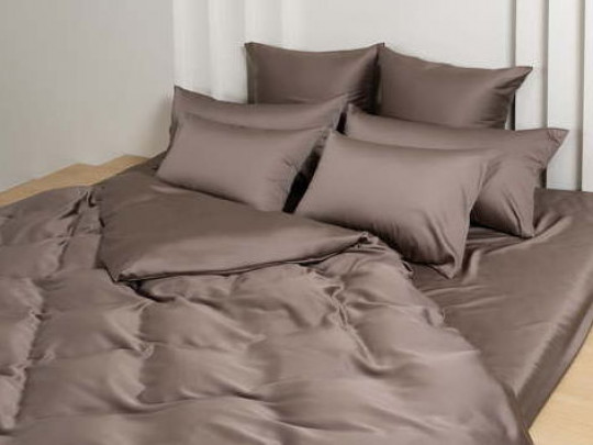 Простыня на резинке German Grass Brilliant Grass коричневая German Grass, цвет коричневый