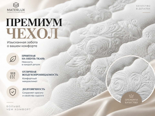 Матрас Materlux CORTI (Корти) по цене от 32 224 ₽ , высота, см 25 2 | Матрасы
