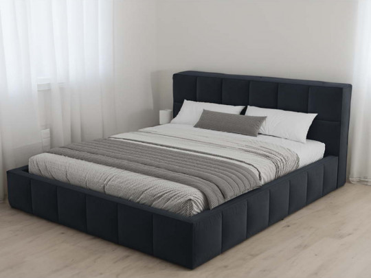 Кровать мягкая Mebelin Паритет с подъемным механизмом Mebelin, стиль современный, цвет синий