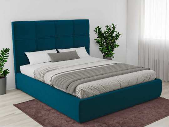 Кровать мягкая Mebelin Реста с подъемным механизмом Mebelin, стиль современный, цвет бирюзовый
