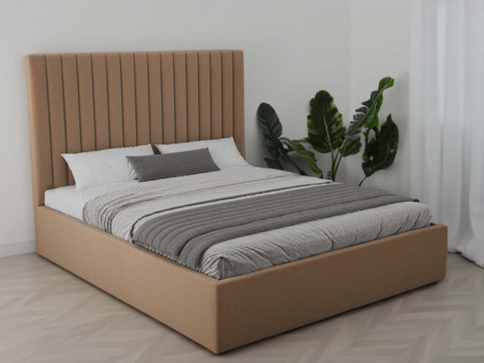 Кровать мягкая Mebelin Стил-лайн с подъемным механизмом Mebelin, стиль классический, цвет коричневый