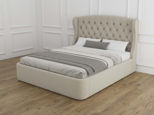 Кровать мягкая Mebelin Виста с подъемным механизмом Mebelin, стиль современный, цвет серый