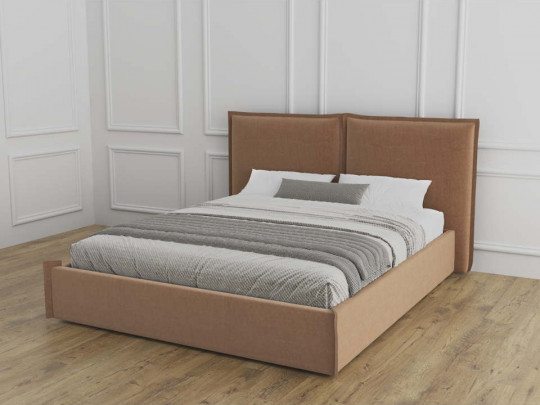 Кровать мягкая Mebelin Селин Mebelin, стиль хай-тек, цвет коричневый