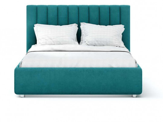 Кровать Nuvola Adriana Темно-бирюзовый по цене от 55 305 ₽ , стиль классический, минимализм, цвет зеленый, изумрудный 1 | Кровати Nuvola