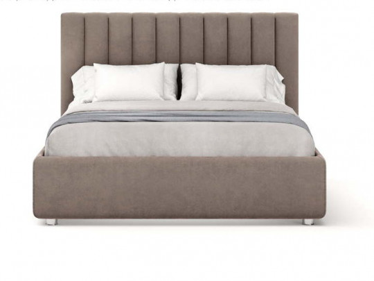 Кровать Nuvola Adriana Светло-коричневый по цене от 55 305 ₽ , стиль классический, минимализм, цвет коричневый 1 | Кровати Nuvola