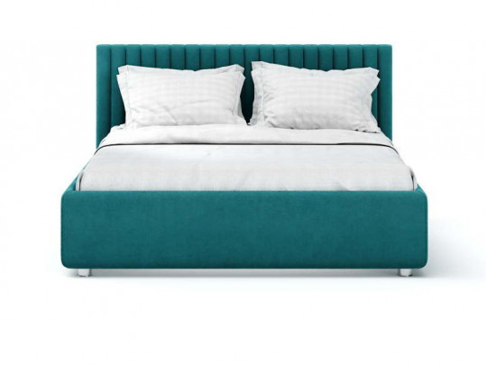 Кровать Nuvola Fiore Темно-бирюзовый по цене от 46 942 ₽ , стиль классический, минимализм, цвет зеленый, изумрудный 1 | Кровати Nuvola