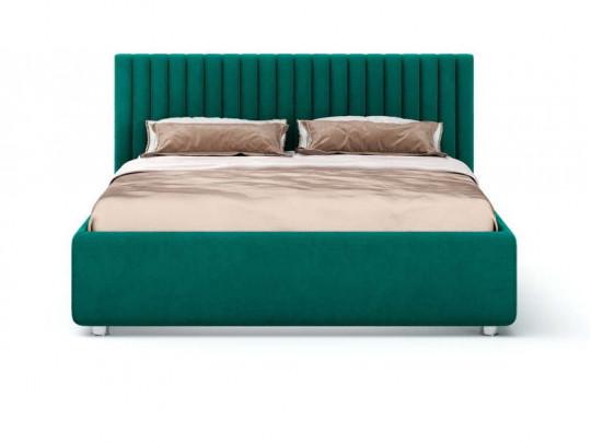Кровать Nuvola Fiore Изумрудный по цене от 46 942 ₽ , стиль классический, минимализм, цвет зеленый, изумрудный 1 | Кровати Nuvola