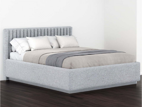 Кровать Nuvola Fiore Светло-серый Nuvola, стиль классический, минимализм, цвет серый, светло-серый