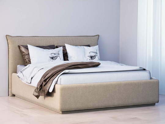 Кровать Nuvola Sicilia по цене от 50 414 ₽ , стиль лофт, современный, минимализм, модерн, цвет бежевый 1 | Кровати с мягкой обивкой