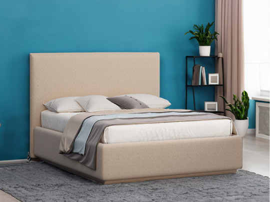 Кровать Nuvola Bianco Style Бежевый Nuvola, стиль современный, минимализм, цвет бежевый