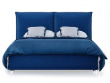 Кровать Nuvola Emilia Синий по цене от 56 993 ₽ , стиль современный, минимализм, модерн, цвет синий 5 | Кровати с мягкой обивкой