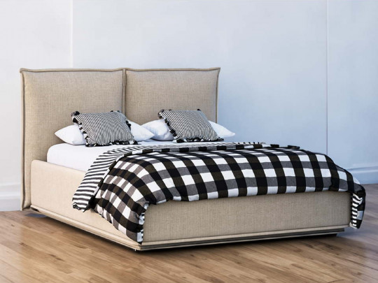Кровать Nuvola Emilia Бежевый по цене от 56 993 ₽ , стиль лофт, современный, минимализм, модерн, цвет бежевый 1 | Кровати с мягкой обивкой