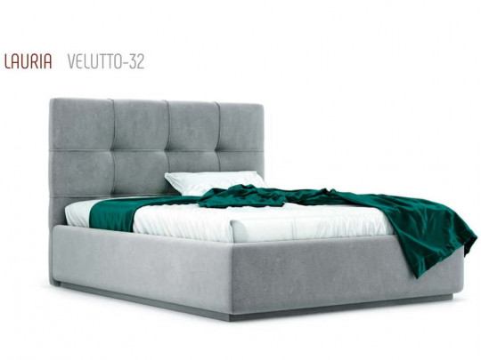 Кровать Nuvola Lauria Серый по цене от 49 468 ₽ , стиль современный, цвет серый 2 | Кровати с каретной стяжкой