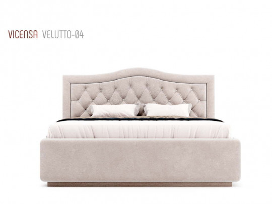 Кровать Nuvola Vicensa Бежевый по цене от 52 950 ₽ , стиль классический, прованс, цвет бежевый 5 | Кровати с каретной стяжкой